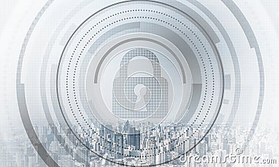 Cryptography and encryption algorithm concept Stock Photo