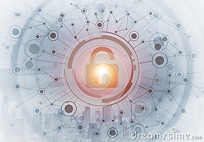 Cryptography and encryption algorithm concept Stock Photo