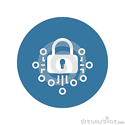 Cryptography Icon. Vector Illustration