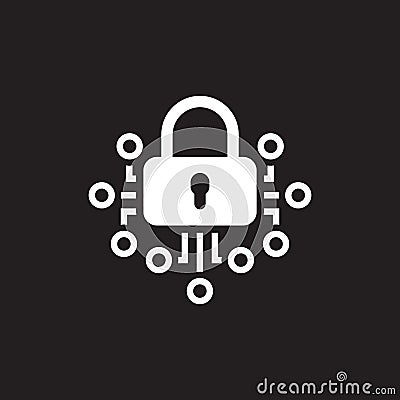 Cryptography Icon. Technology. Vector Illustration