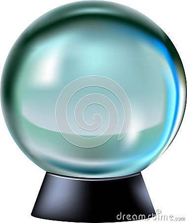 Crystal ball Stock Photo