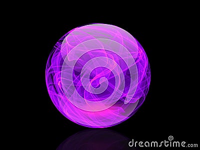 Crystal Ball Colorful elegant on abstract background Stock Photo