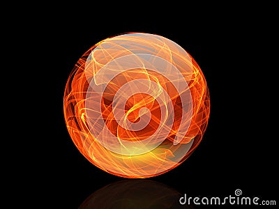 Crystal Ball Colorful elegant on abstract background Stock Photo