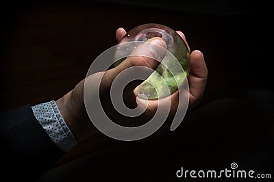 Crystal Ball Galaxy Stock Photo