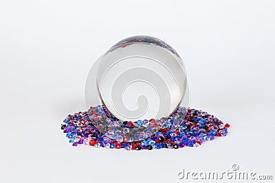 Crystal Ball Globe Gem Stock Photo