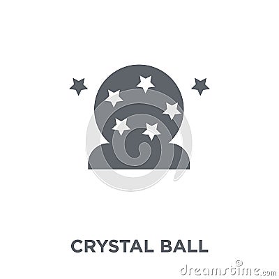 Crystal Ball icon from Circus collection. Vector Illustration