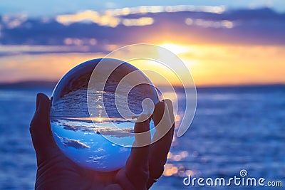 Crystal ball Stock Photo