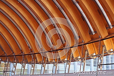 Crystal Bridges Museum of American Art Span Detail Editorial Stock Photo