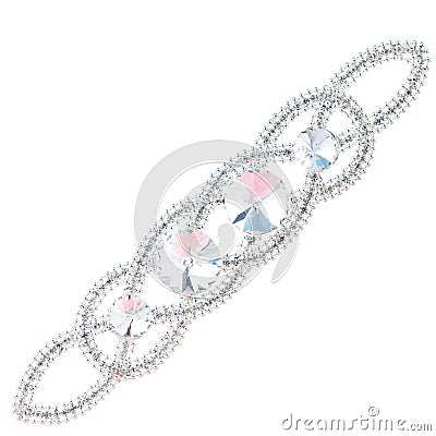 Crystal brooch Stock Photo