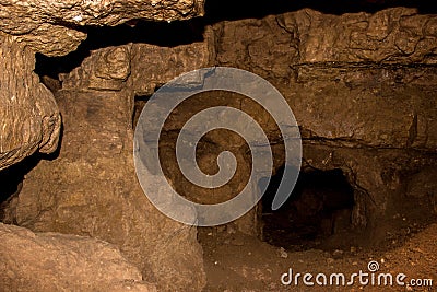 Crystal Cave is located near the Wisconsin/Minnesota Border in S Stock Photo