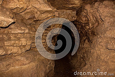 Crystal Cave is located near the Wisconsin/Minnesota Border in S Stock Photo