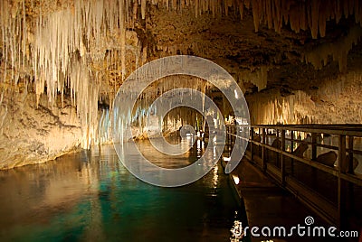 Crystal Caves Bermuda Stock Photo