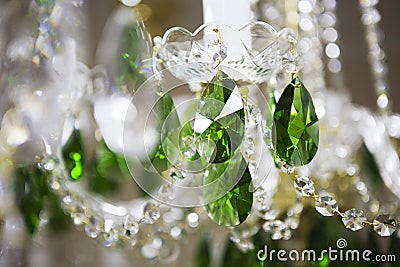 Crystal chandelier Stock Photo