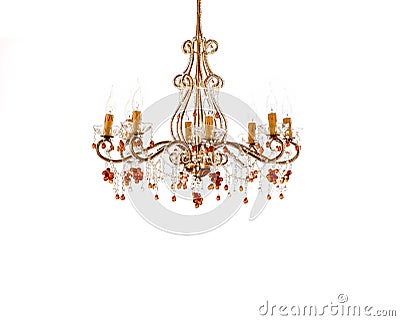 Crystal chandelier Stock Photo