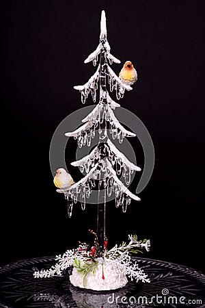 Crystal Christmas Tree Stock Photo