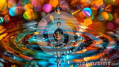 A crystal-clear droplet Stock Photo