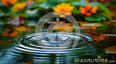 A crystal-clear droplet Stock Photo