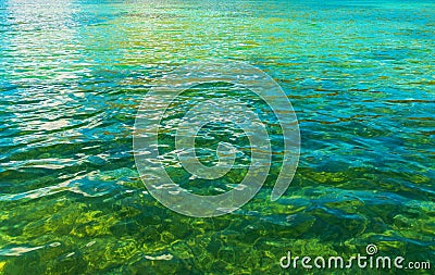 Crystal Clear Lake Water Stock Photo