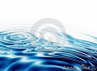 Crystal clear water ripples Stock Photo