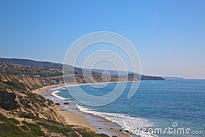 Crystal Cove Newport Beach California Coastline Stock Photo