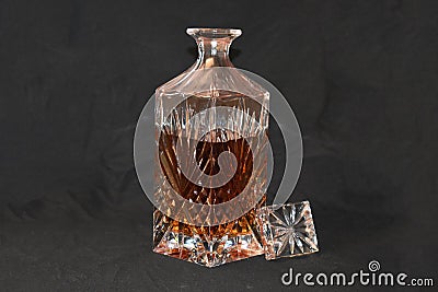 Crystal Decanter Stock Photo