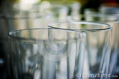 Crystal glasses Stock Photo