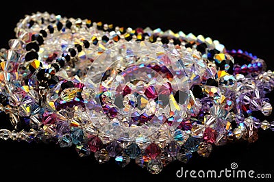 Crystal jewelry Stock Photo