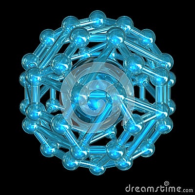 Crystal lattice Stock Photo