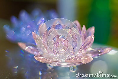 Crystal lotus Stock Photo