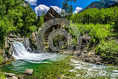 Crystal Mill in Marble, Colorado Stock Photo