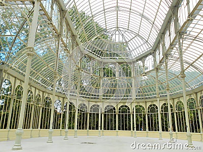 CRYSTAL PALACE, PARK RETIRO, MADRID, SPAIN Stock Photo