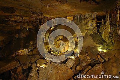 Crystal Palace Room in Caverns Stock Photo