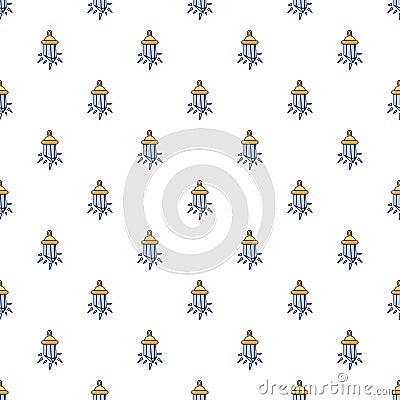 Crystal pendant pattern seamless Vector Illustration