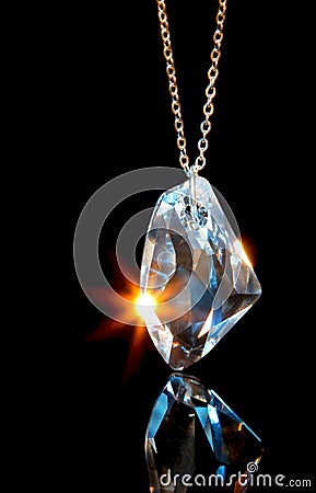 Crystal pendent Stock Photo