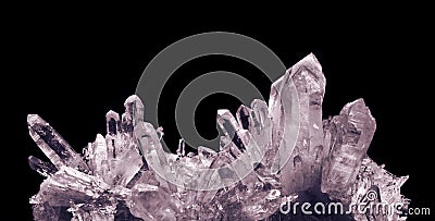 Crystal quartz Stock Photo