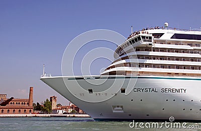 Crystal Serenity luxury cruise ship Editorial Stock Photo