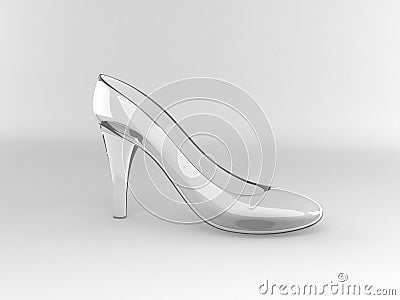 Crystal shoe Stock Photo