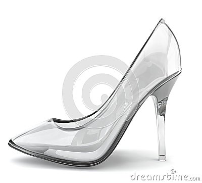 Crystal shoe Cartoon Illustration