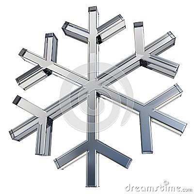 Crystal snowflake Stock Photo