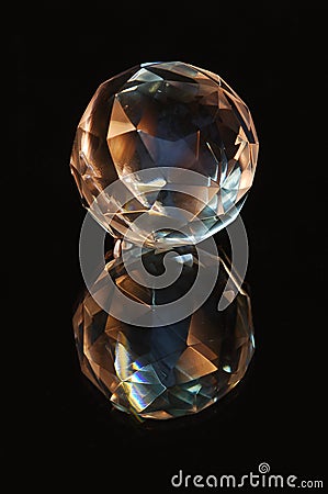 Crystal sphere Stock Photo