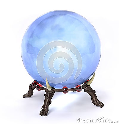 Crystal sphere Stock Photo