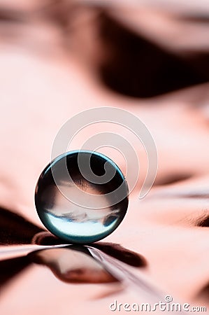 Crystal sphere Stock Photo