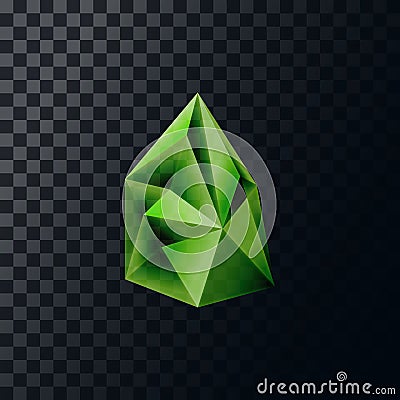 Crystal, a stone background. Gems. Vector. The triangle Vector Illustration