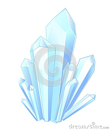 Crystal stones Vector Illustration