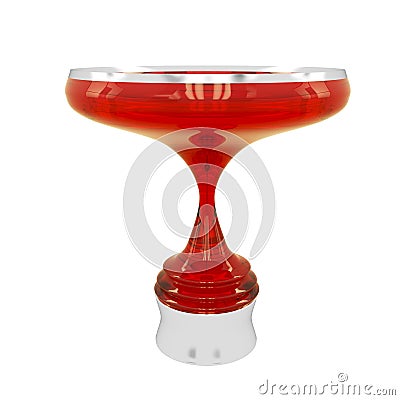 Crystal trophy cup Stock Photo