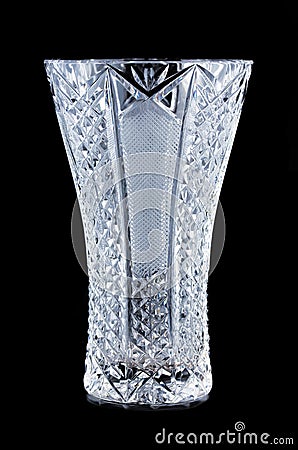 Crystal vase Stock Photo