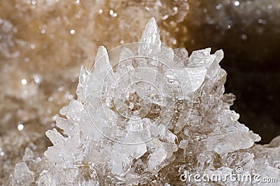 Crystals of gypsum Stock Photo