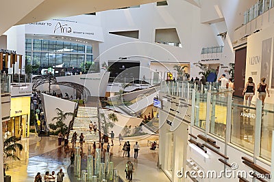 Crystals Mall Interior in Las Vegas, NV on April 27, 2013 Editorial Stock Photo