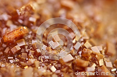 Crystals Vanadinite. Macro. Extreme closeup Stock Photo