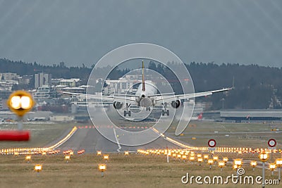 CS-TNR TAP Air Portugal Airbus A320-214 jet in Zurich in Switzerland Editorial Stock Photo